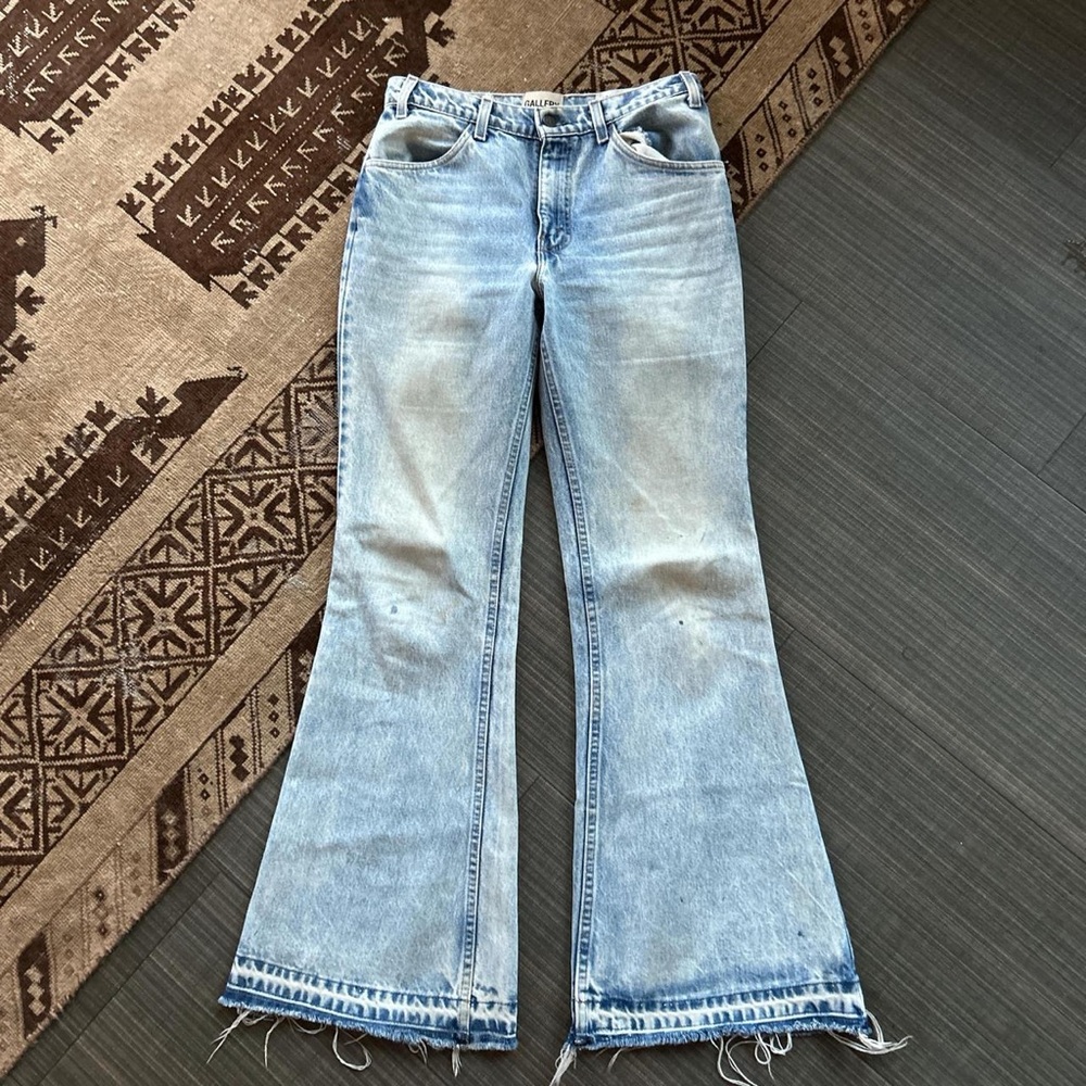 Gallery Dept Light Blue Flared Wide-Leg Jeans